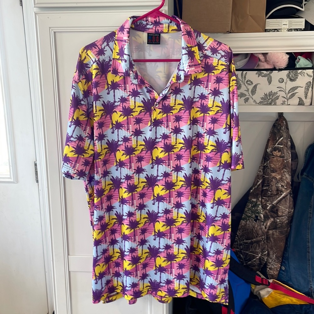 Tropical golf polo men’s size xl